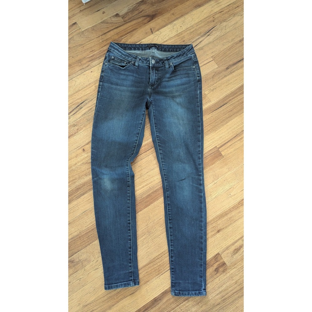 prAna Womens Skinny Jeans Dark Wash Denim Mid Rise Stretch Size 6/28 Regular